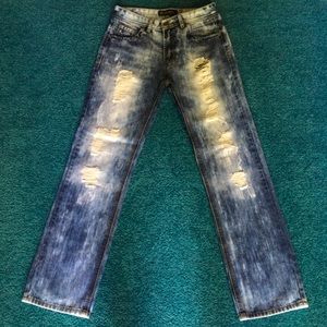Black Premium Distressed Denim Jeans 30x32